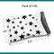 10 x 13 Black and White Stars Poly Bag Mailer Envelopes 2 Mil